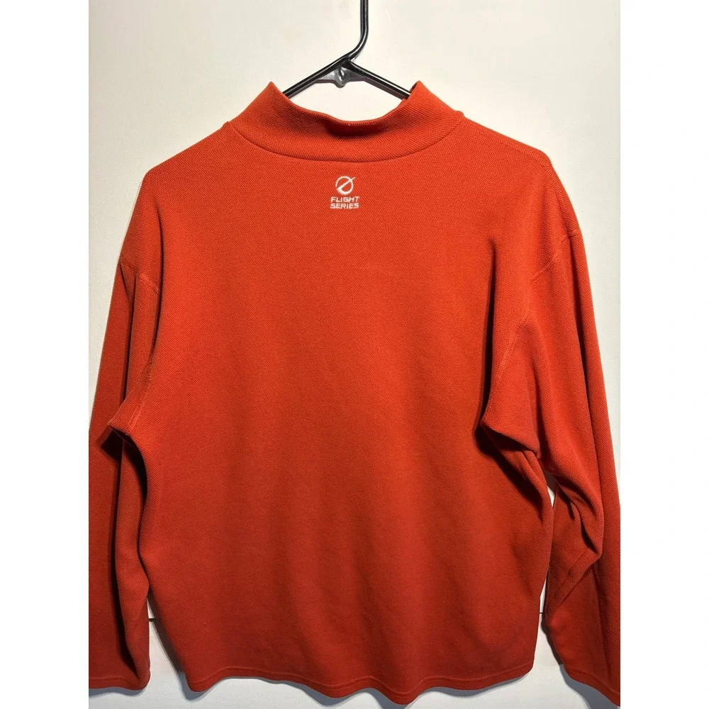The North Face flight series Mens M Orange Pullover Half Zip Long Sleeve Sweater